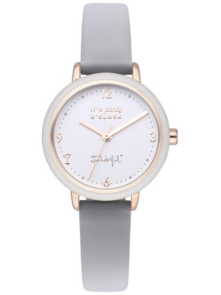Mr Wonderful WR25400 ladies' watch, synthetic leather strap