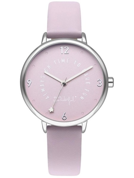 Mr Wonderful WR50100 Relógio para mulher, pulseira de cuero sintético