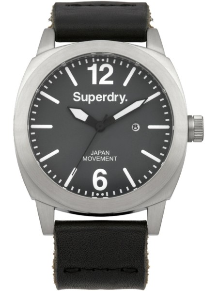 Superdry SYG103TW men's watch, cuir véritable strap
