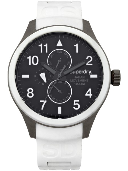 Superdry SYG110W montre pour homme, silicone sangle
