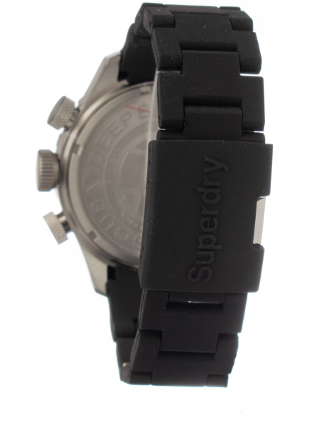 Superdry SYG142B montre pour homme, silicone sangle
