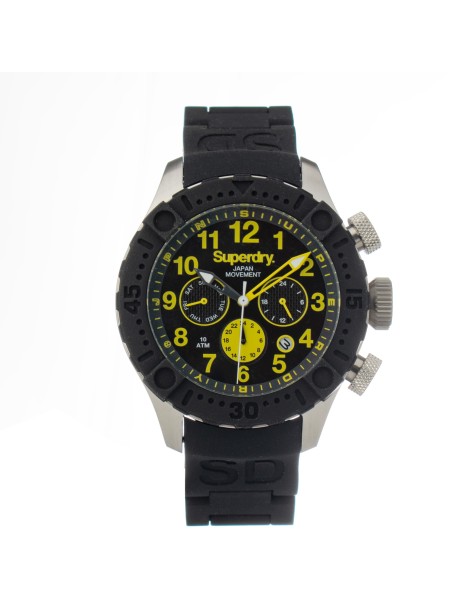 Superdry SYG142B montre pour homme, silicone sangle
