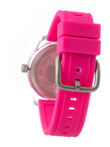 Superdry SYL146P Relógio para mulher, pulseira de silicona