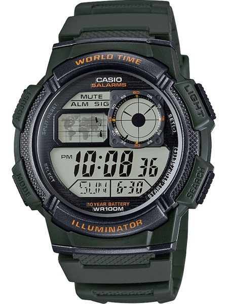 Casio AE1000W3AV men's watch, resin strap