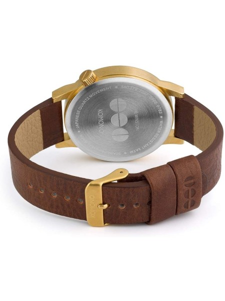 Komono KOM-W2254 men's watch, real leather strap