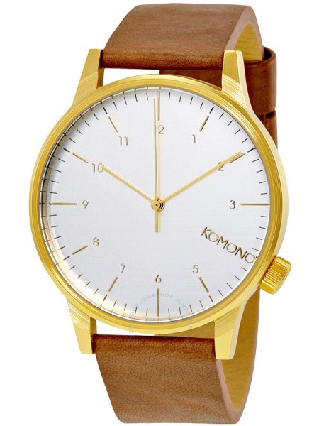 Komono KOM-W2254 men's watch, real leather strap