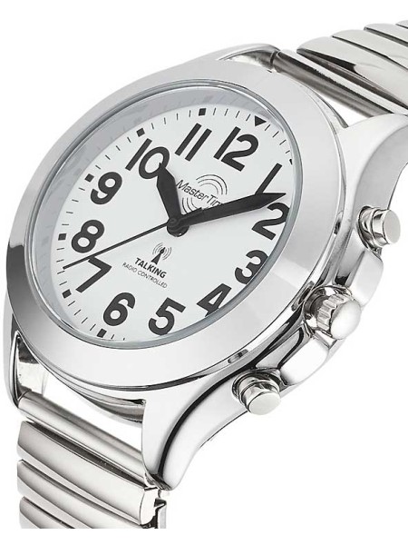 Master Time Sprechende Funkuhr MTLA-10706-60M ladies' watch, stainless steel strap