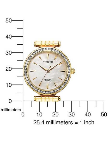 Citizen Elegance  Quarz ER0212-50Y γυναικείο ρολόι, με λουράκι stainless steel