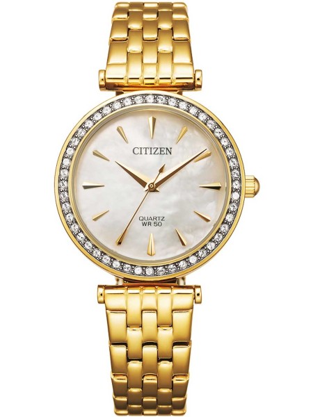 Citizen Elegance  Quarz ER0212-50Y Relógio para mulher, pulseira de acero inoxidable