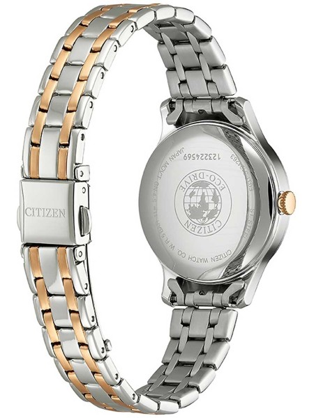 Citizen Eco-Drive Elegance EM0896-89Y Relógio para mulher, pulseira de acero inoxidable