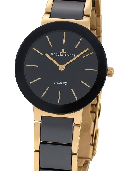 Jacques Lemans Ceramic 42-7E Relógio para mulher, pulseira de acero inoxidable
