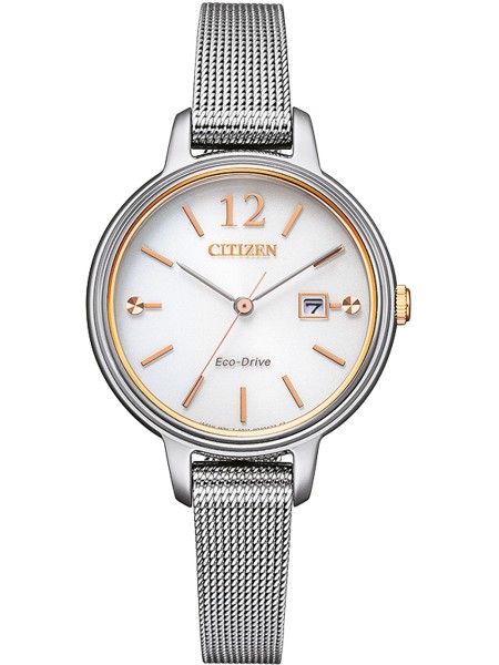 Citizen Eco-Drive Elegance EW2449-83A Relógio para mulher, pulseira de acero inoxidable