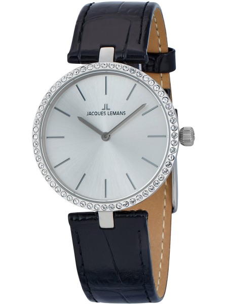 Jacques Lemans Milano 1-2024H ladies' watch, real leather strap