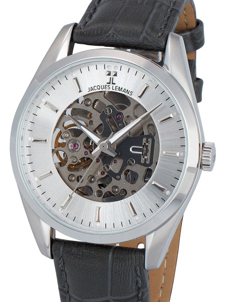 Jacques Lemans Derby Automatik 1-2087A men's watch, real leather strap