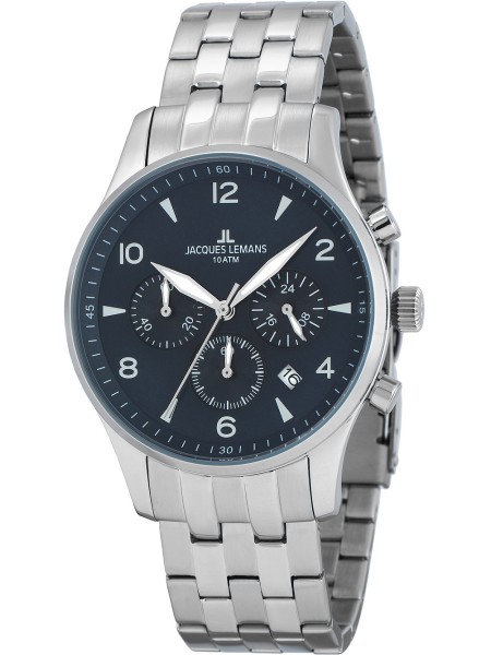 Jacques Lemans London Chronograph 1-1654.2ZG men's watch, stainless steel strap