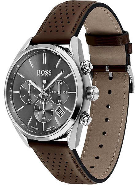 Hugo Boss Champion Chronograph 1513815 men's watch, real leather strap