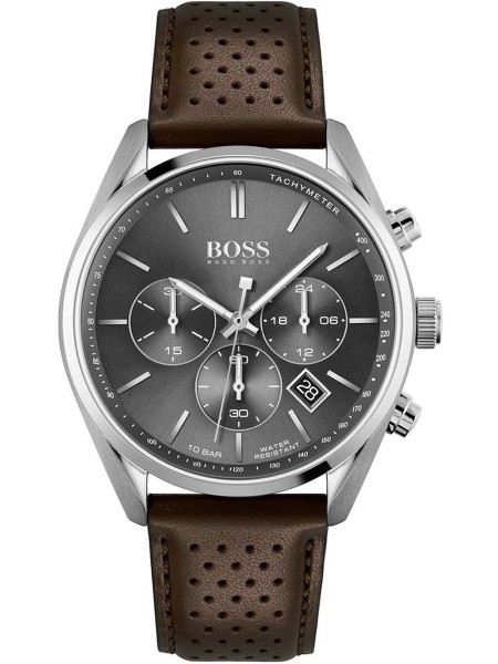 mužské hodinky Hugo Boss Champion Chronograph 1513815, řemínkem real leather