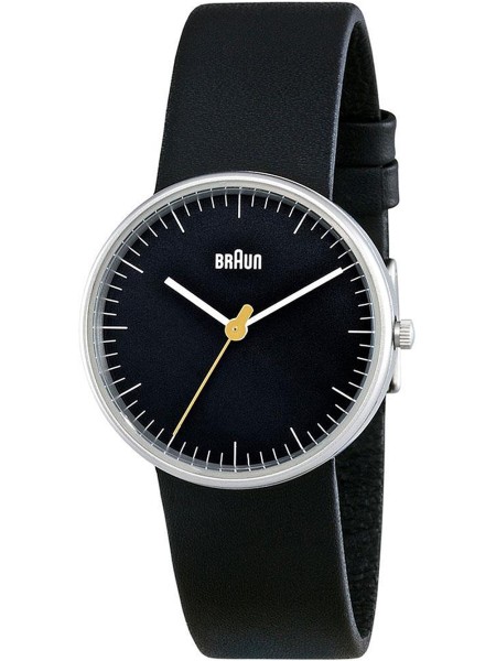 Braun Classic BN0021BKBKL Relógio para mulher, pulseira de cuero real