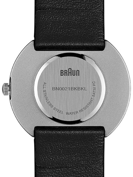 Braun Classic BN0021BKBKL damklocka, äkta läder armband
