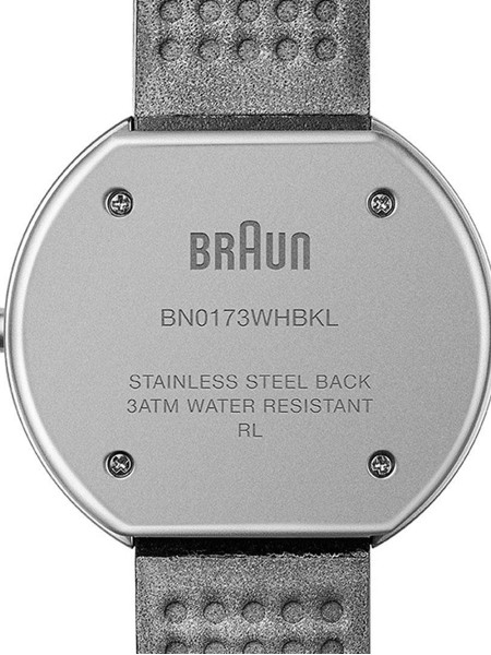 Braun Classic BN0173WHBKL Reloj para mujer, correa de cuero real