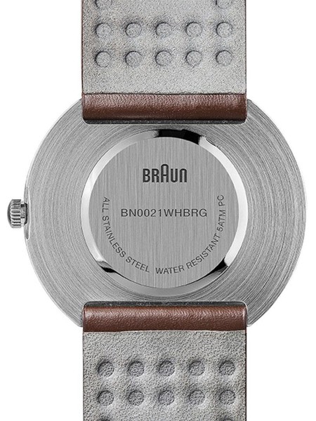Braun Classic BN0021WHBRG men's watch, real leather strap