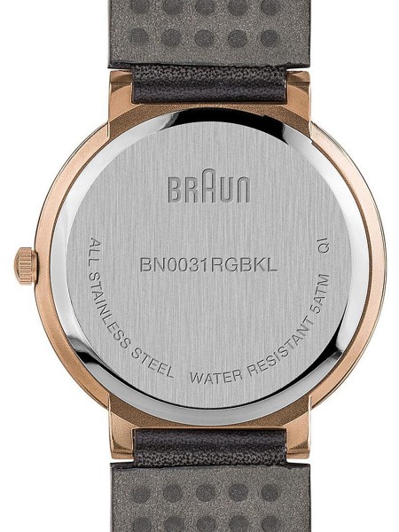 Braun Classic BN0031RGBKL Relógio para mulher, pulseira de cuero real