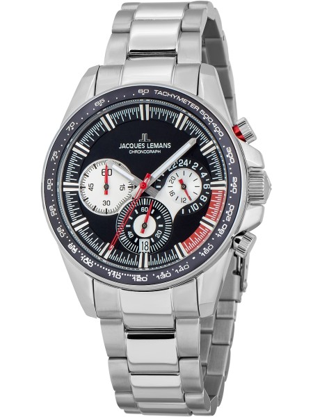 Jacques Lemans Liverpool Chronograph 1-2127E men's watch, stainless steel strap