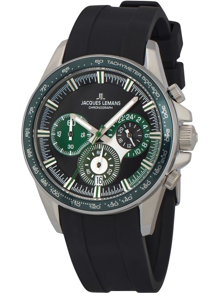 Jacques Lemans Liverpool Chronograph 1-2127C men's watch, silicone strap