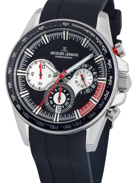 Jacques Lemans Liverpool Chronograph 1-2127A Herrenuhr, silicone Armband