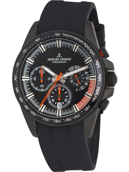 Jacques Lemans Liverpool Chronograph 1-2127D men's watch, silicone strap
