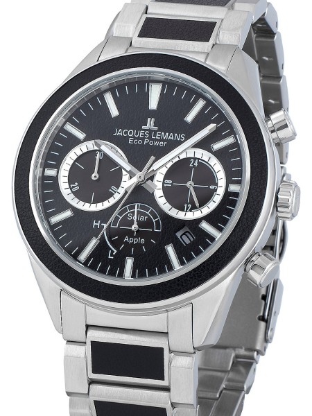 Jacques Lemans Eco Power 1-2115F men's watch, stainless steel strap