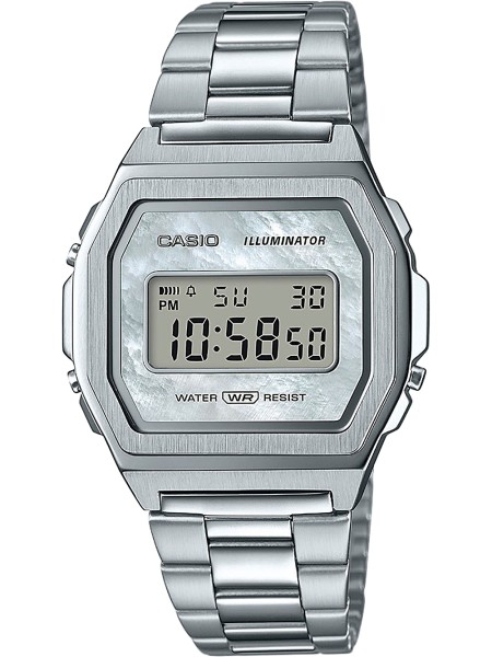Casio Vintage Iconic A1000D-7EF Damenuhr, stainless steel Armband