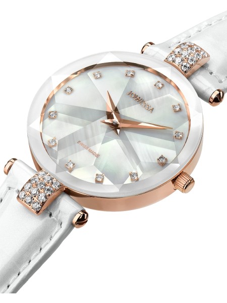 Jowissa Facet Strass J5.628.M ladies' watch, real leather strap