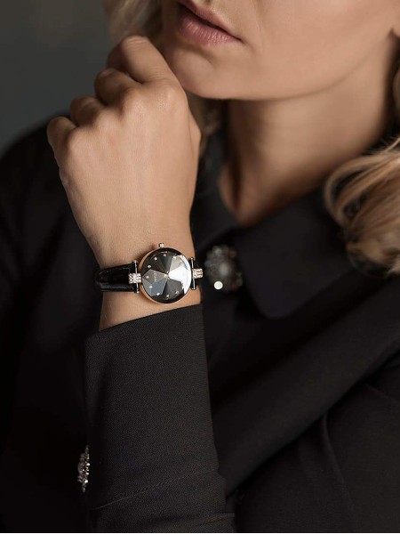 Jowissa Facet Strass J5.614.M dámske hodinky, remienok real leather