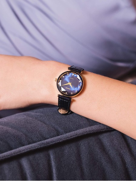 Jowissa Facet Brilliant J5.752.M γυναικείο ρολόι, με λουράκι real leather