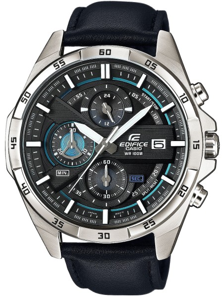Casio Edifice EFR-556L-1AVUEF men's watch, real leather strap
