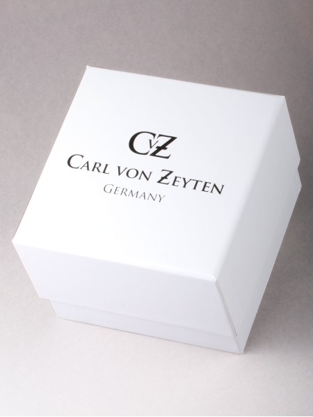 Carl Von Zeyten Elzach Automatik CVZ0031RWH herrklocka, äkta läder armband