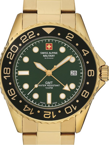 Swiss Alpine Military Uhr SAM7052.1114 Reloj para hombre, correa de acero inoxidable