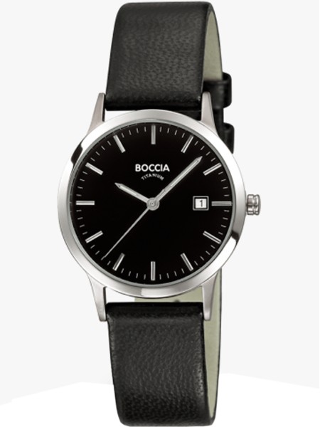 Boccia Uhr Titanium 3180-02 ladies' watch, real leather strap