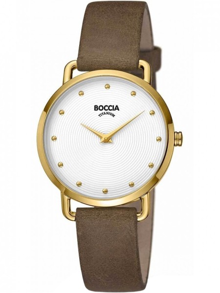 Boccia Uhr Titanium 3314-02 дамски часовник, real leather каишка