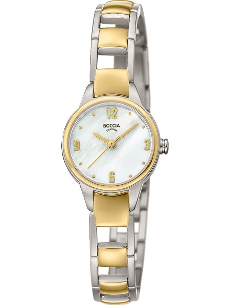 Boccia Uhr Titanium 3277-02 Relógio para mulher, pulseira de titanio