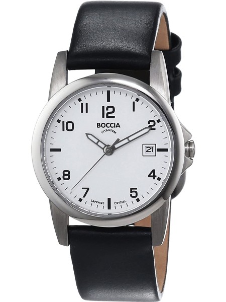 Boccia Uhr Titanium 3298-01 ladies' watch, real leather strap