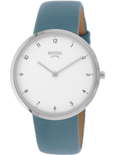 Boccia Uhr Titanium 3309-07 γυναικείο ρολόι, με λουράκι real leather