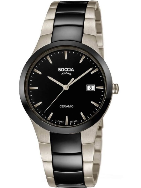 Boccia Uhr Titanium 3639-01 men's watch, ceramics strap