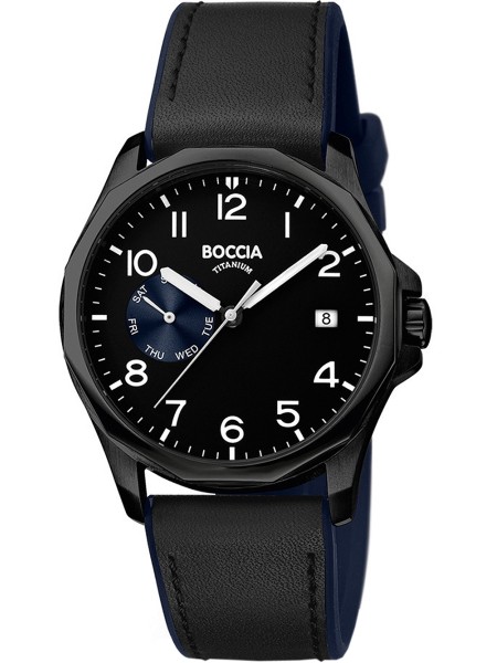 Boccia Uhr Titanium 3644-03 men's watch, silicone strap