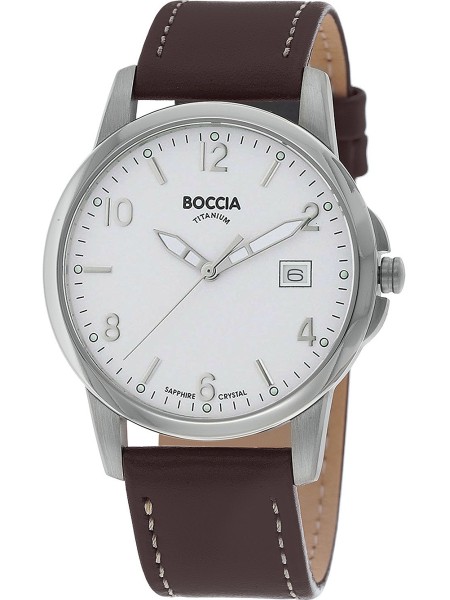 Ceas damă Boccia Uhr Titanium 3625-01, curea real leather