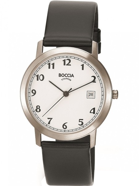 Boccia Uhr Titanium 3617-01 ladies' watch, real leather strap