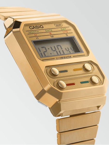 Casio Vintage A100WEG-9AEF γυναικείο ρολόι, με λουράκι stainless steel