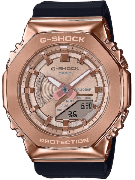 Casio G-Shock GM-S2100PG-1A4ER Relógio para mulher, pulseira de resina