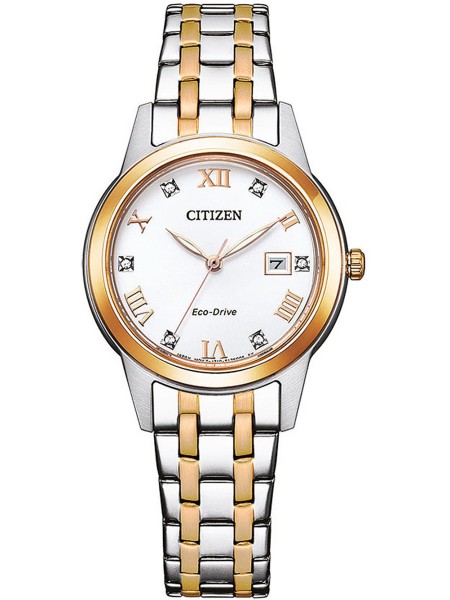Montre pour dames Citizen Eco-Drive Elegance FE1246-85A, bracelet acier inoxydable